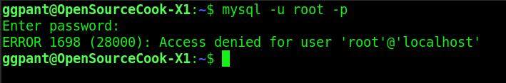mysql access denied